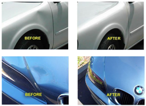 car dent repair before and after
